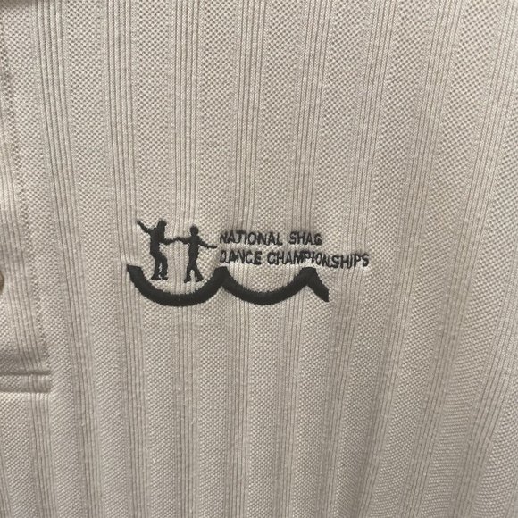National Shag Dance Championship Polo Van Heusen Medium Beige - Picture 2 of 6